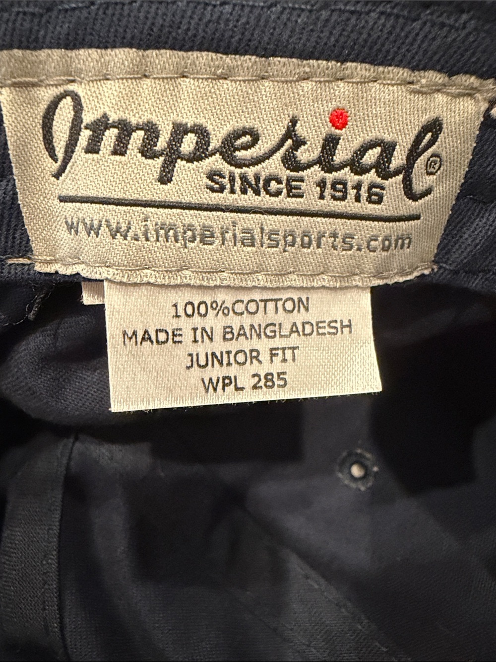 Navy Embroidered Baseball Cap - Picture 2 of 3